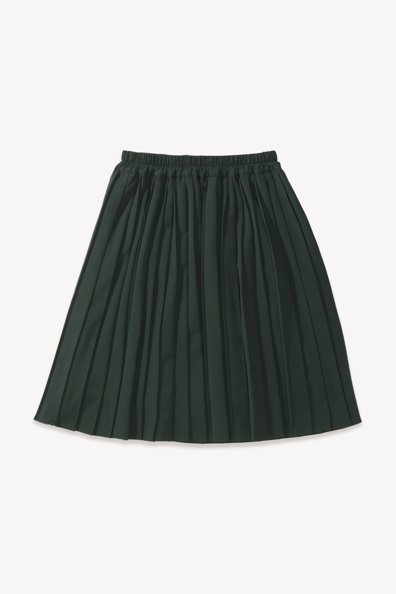 Saia plissada verde