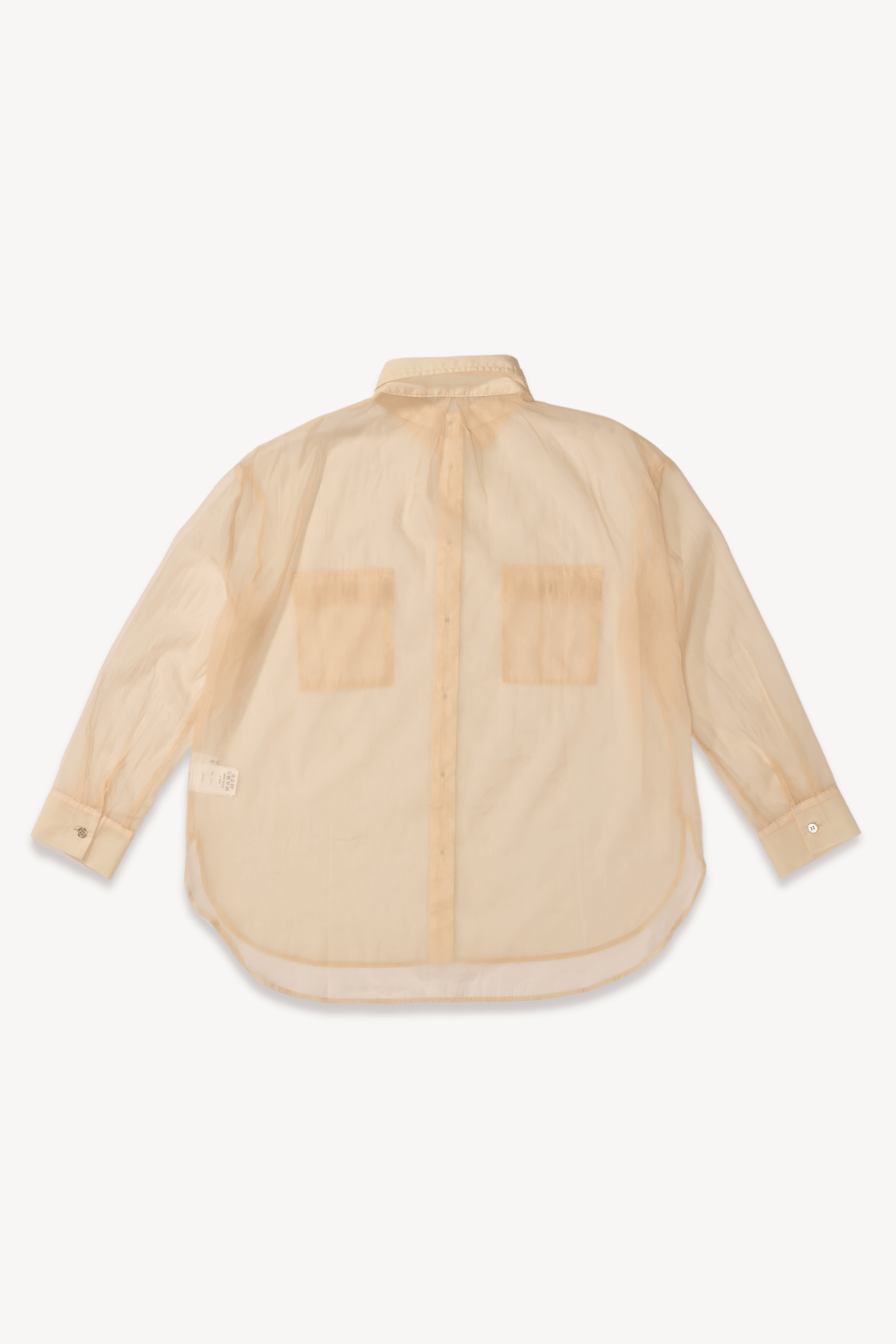 Camisa semi transparente rosé