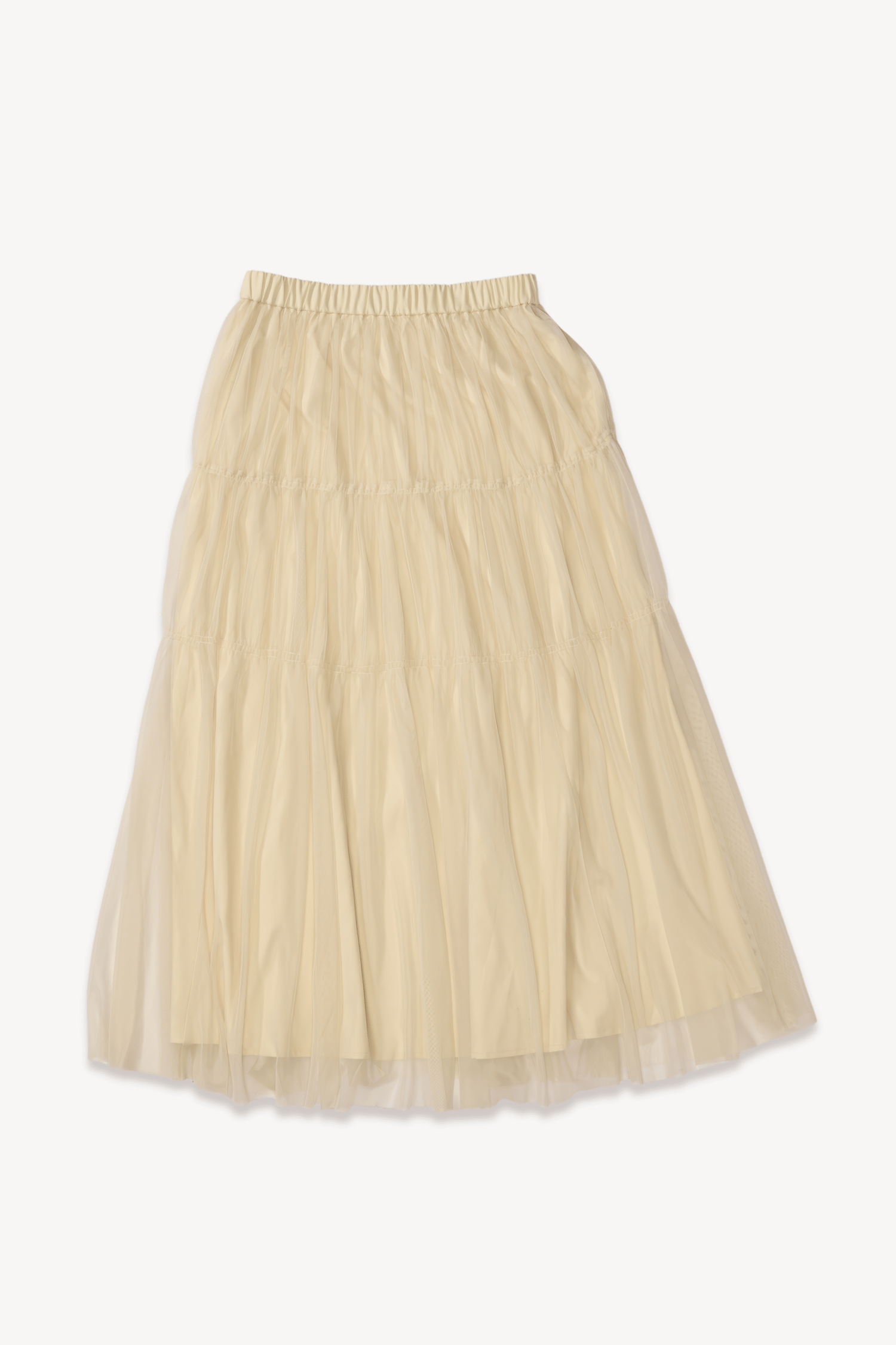 Saia de tule creme