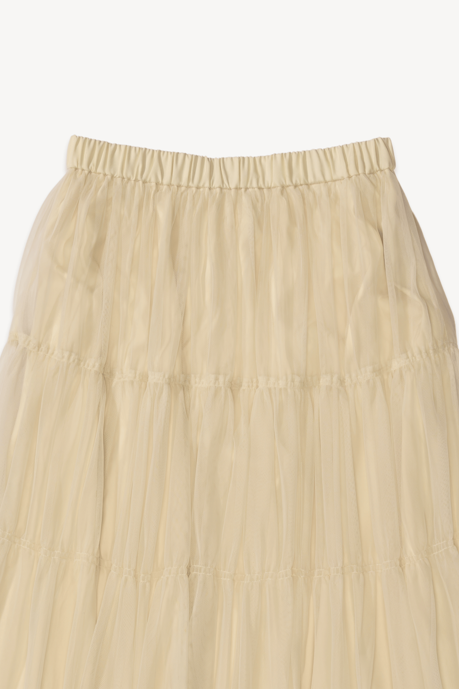 Saia de tule creme