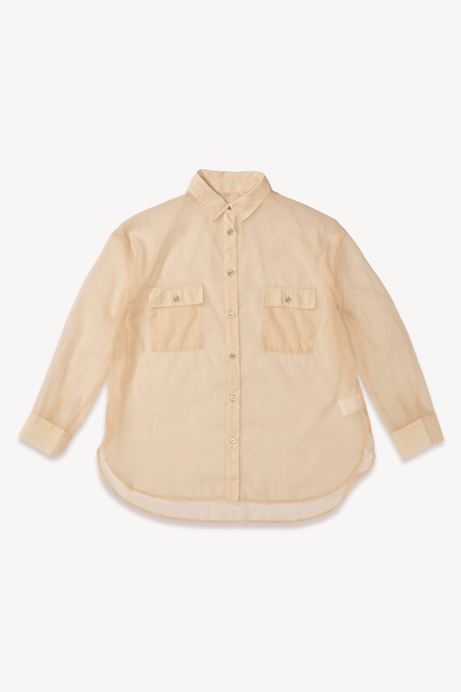 Camisa semi transparente rosé