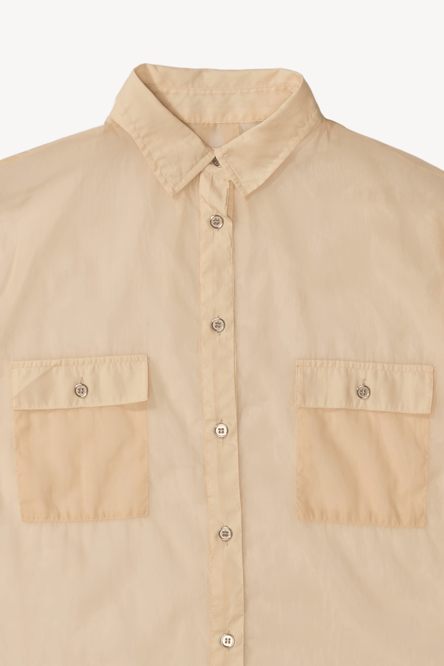 Camisa semi transparente rosé