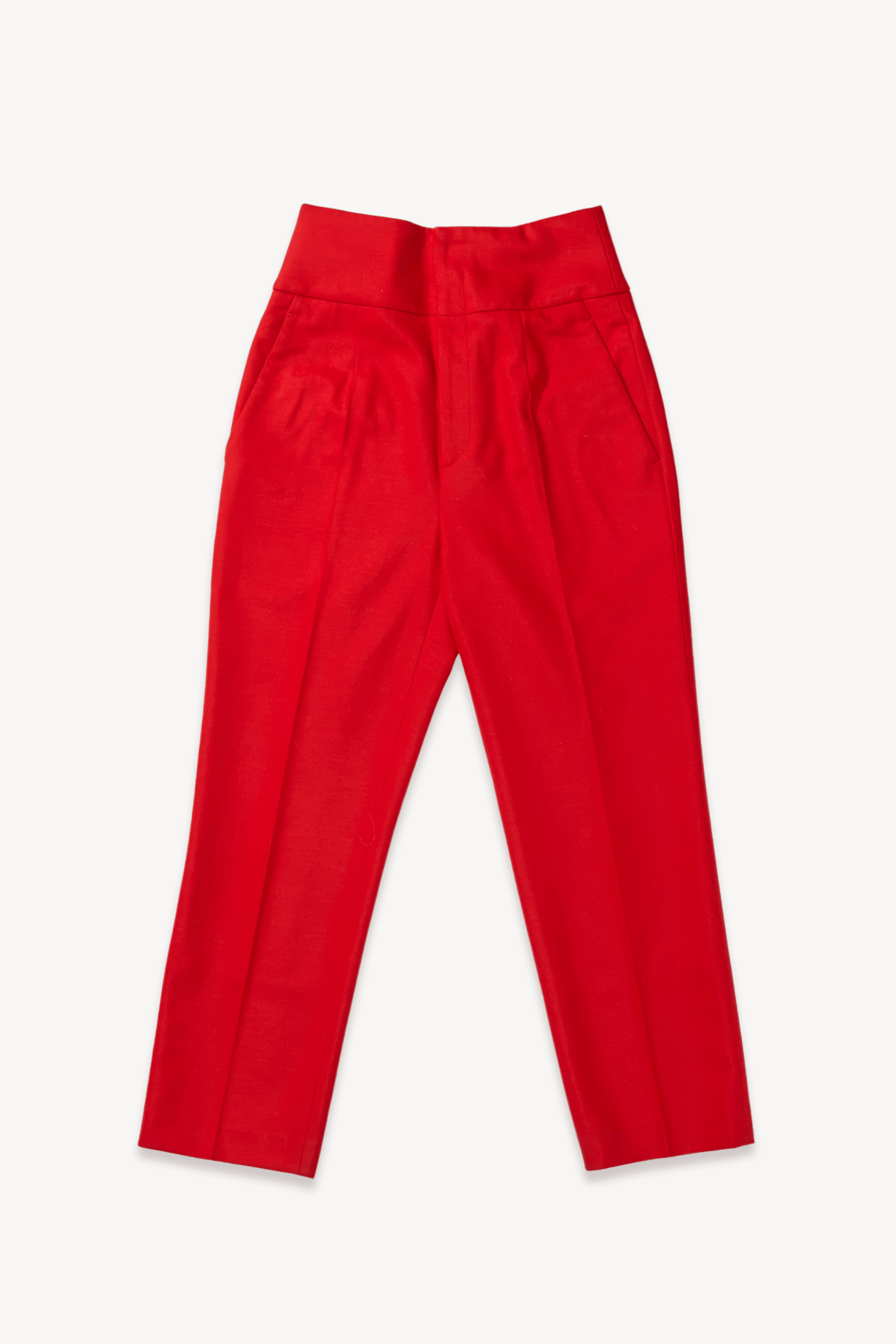 Calça alfaiataria vermelha