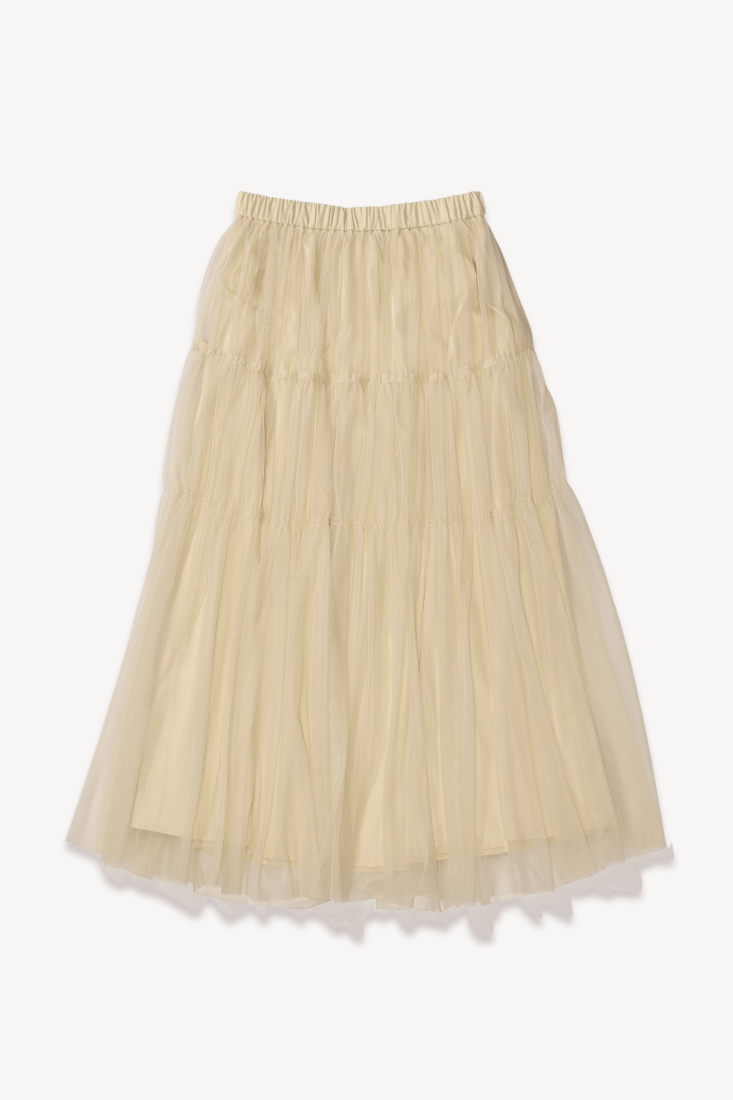 Saia de tule creme
