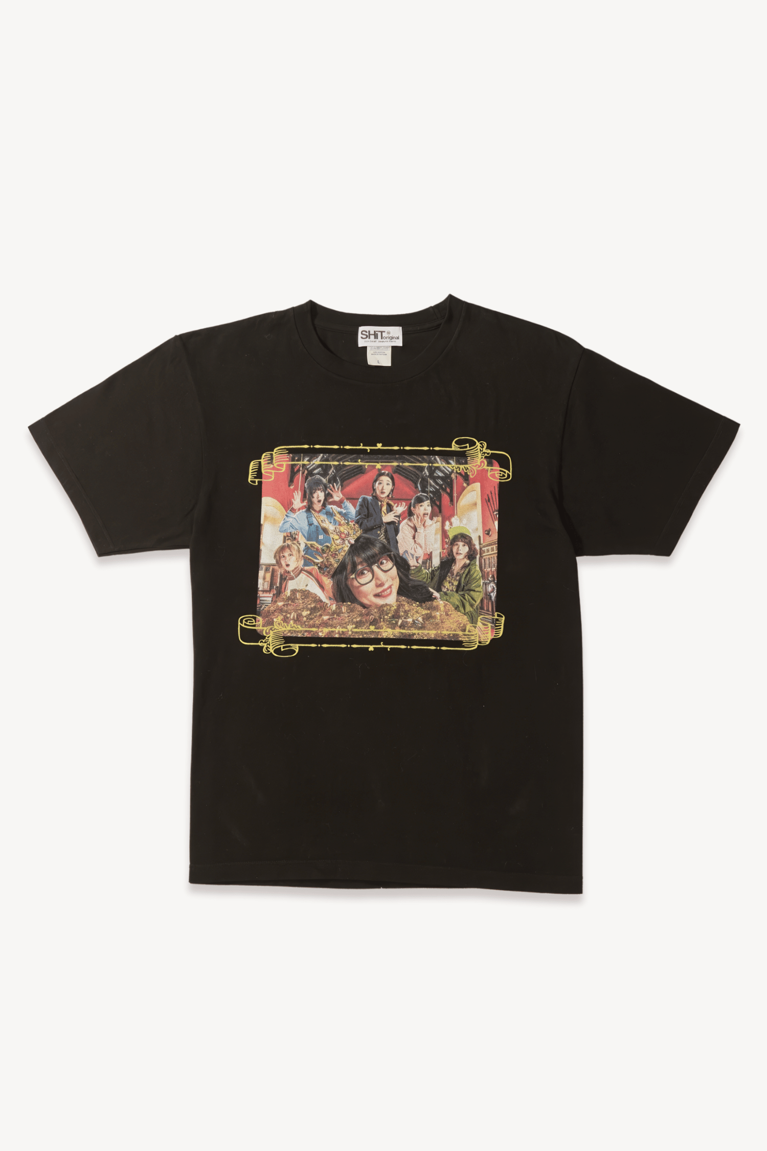 Camiseta estampada preta