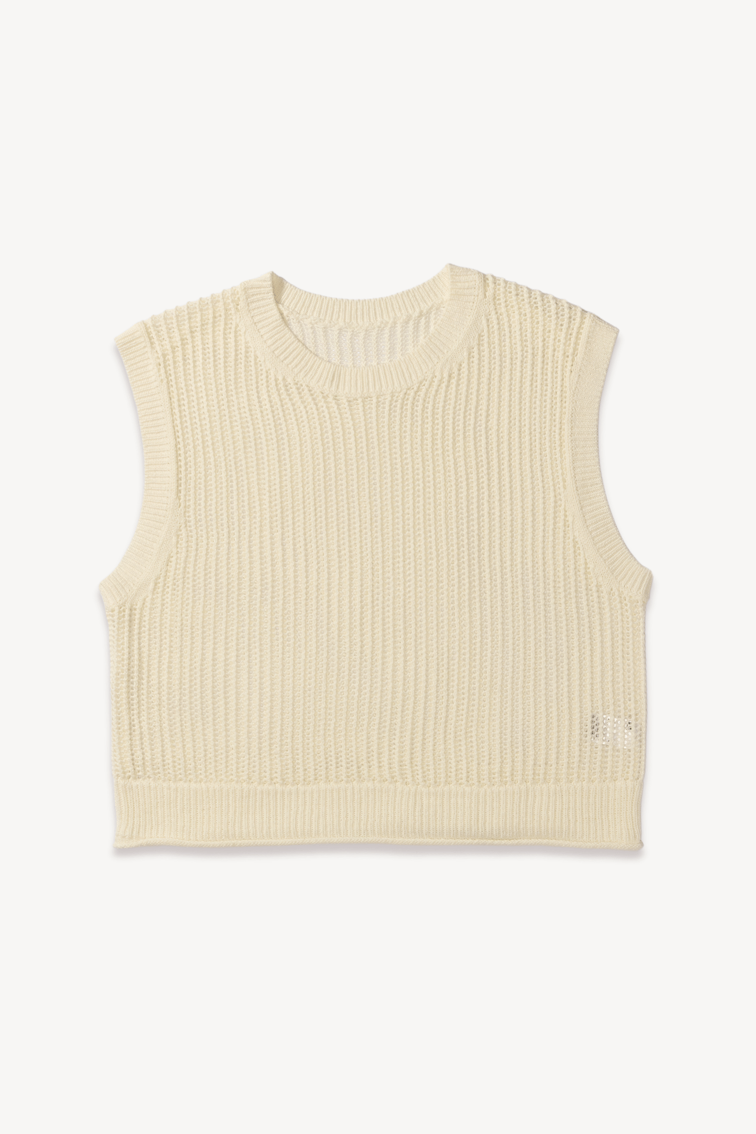 Blusa cropped tricot