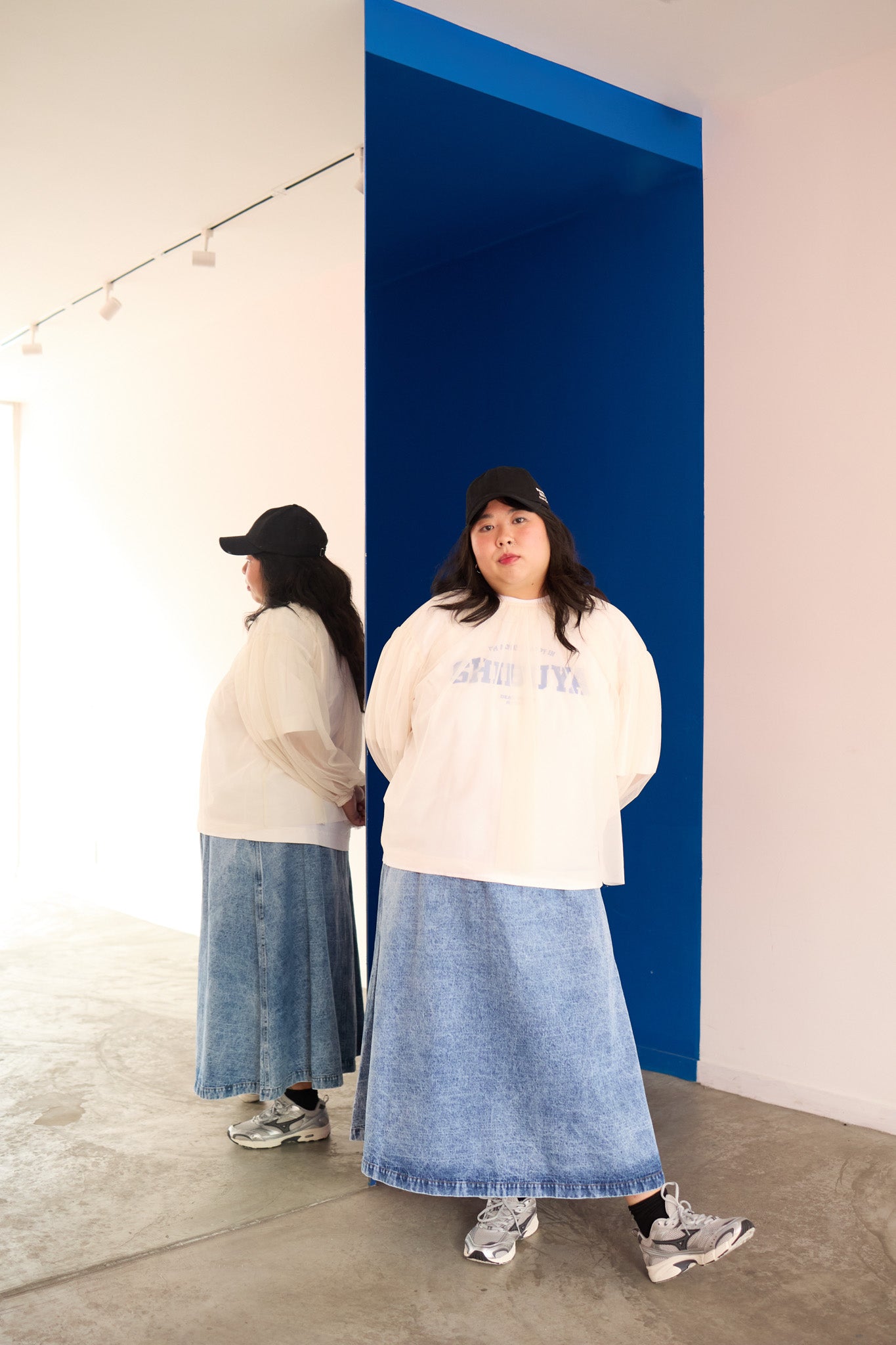 Blusa tule off white